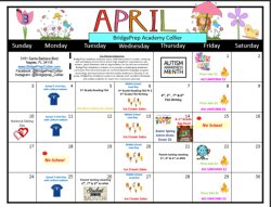 Take a look at our April Activities Calendar.